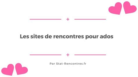 Rencontre Ado : Le meilleur site de rencontres pour ados ️